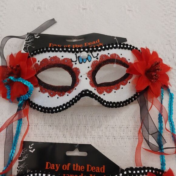 4 Masqerade Masks 3 Day Of The Dead And 1 Unicorn All New #C026 - Picture 4 of 12